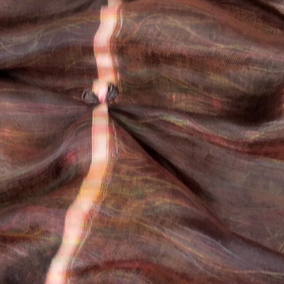 Handcrafted Rosette Tie Dye Silk Scarf - Picture 7 of 9